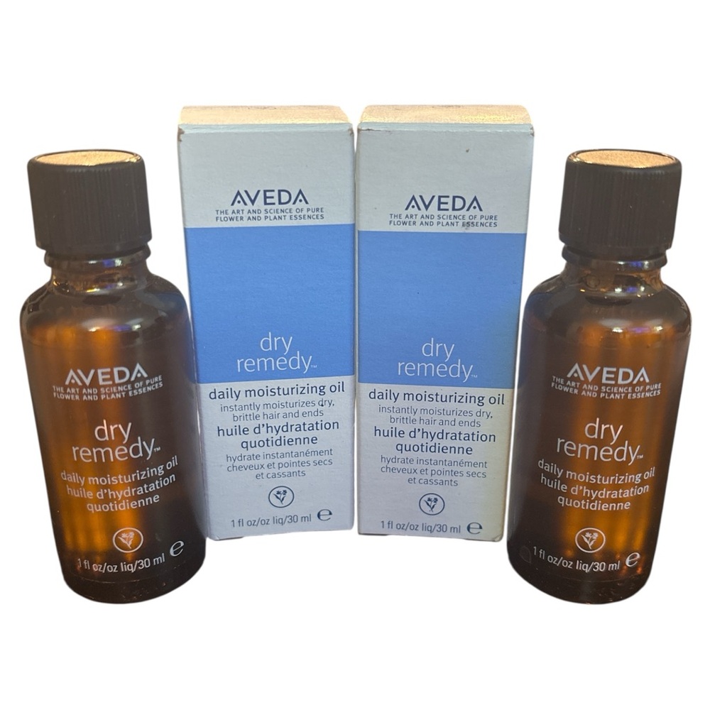 2 NIB Aveda Dry Remedy Daily Moisturizing Oil 1 fl oz/30ml